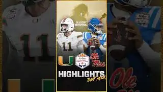Miami vs Ole Miss | 18 SECONDS LEFT! 🤯 Carson Beck Saves the Season! #MiamiHurricanes #shorts