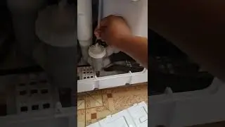 unblocking drainage pipe in a washing machine