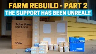 Farm rebuild part 2 - cleanup, we found the llamas, community and company support