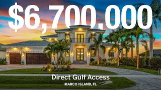 Sunset Views & Boating Bliss | New Marco Island Waterfront Luxury Home