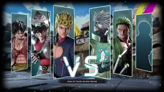 Jump Force - Gameplay Online no Xbox One S - Giorno, Seiya, Luffy