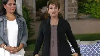 AnyBody Cozy Knit Collared Rib Button Front Long Sleeve Top on QVC