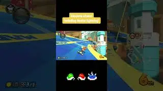 Absolute chaos! Never seen a double lightning before 😂⚡️ #mariokart #mario #gaming #nintendo