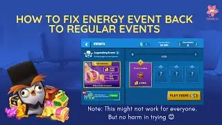 How to fix Energy Event back to Regular Events | Zooba | TINTIN