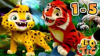 Leo y Tig 🐯🦁 Episodios 1-5 | Toons Mania - Cuentos Infantiles en Español