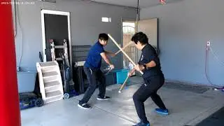 Stockton Multi-Style Escrima - Teaching the 3 Sinawali Patterns | Demonstration by Ramil J.