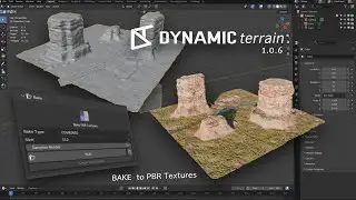 New Features in Dynamic Terrain 1.0.6  - Baking to PBR textures