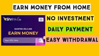 Shrinkme.io Earn from home without investment/ Tamil online job/ Copy paste links/ 2021 jobs