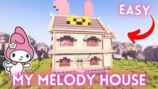 How to Build a Cute My Melody House in Minecraft