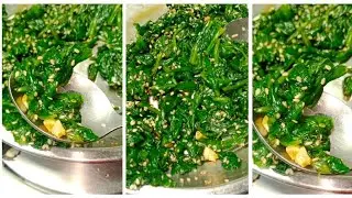 Korean Spinach Side Dish 😋😋 Quick & Easy Recipe |