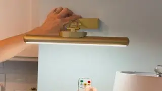 Picture Light for Wall with Remote, Wireless Battery Operated Wall Lights with 3 Colors Dimmable & T