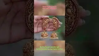 matte combo sets/matte bridalsets/mattejewellery/ matte comb finishedset