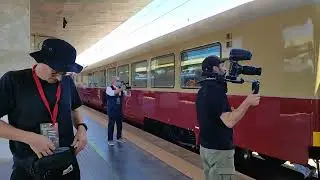 Treno storico 96348 arrivato a Messina Centrale da Catania Centrale