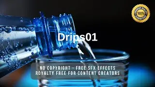 FREE Water Dripping in Glass Sound Effect SFX no copyright royalty free