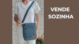 Parte 2 - Shoulder bag com parte da calça - passo a passo