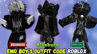 OUTFIT EMO SIMPLE For Boy in Brookhaven ID/CODES - Roblox Part 7