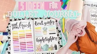 5 Bullet Journal Ideen | 5 ways to fill your notebook || Foxy Draws