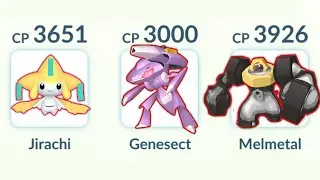 Only using Steel Type Mythicals in Pokemon GO.
