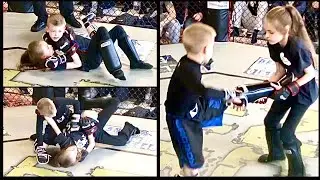 BOY -V- GIRL MMA BOUT - ADAM -V-  KELLY - FIGHT IKON