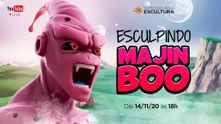 Blender 2.9 - Esculpindo o busto do Majin Boo - BLENDER 3D