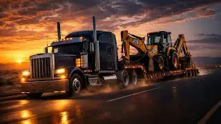 Massive JCB Delivery | American Semi Truck Power