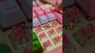 I loved it 😍 #pink #keycaps #gaming #shorts #cute #cutestuff