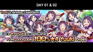 SAOIF : 100% Yuuki Skill Record! Free Once Daily Order (Day 01 & 02)