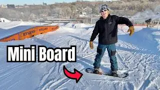Riding Tiny Snowboards at Hyland Hills (100cm)
