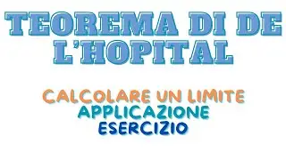 Risolvi il limite con De L'Hopital