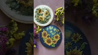 #финиш #подсолнухи #lucas #crossstitch #finish #sunflower  #вышивкакрестиком ##shorts