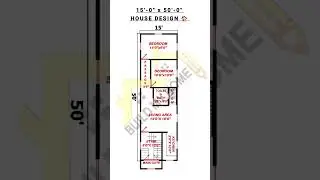 15 x 50 home design/ 15 x 50 ghar ka naksha/ 15 x 50 house plan/ #buildmyhome #shorts #home #house