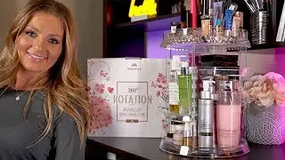 360 Degree Rotating Makeup Organizer First Impression & Review