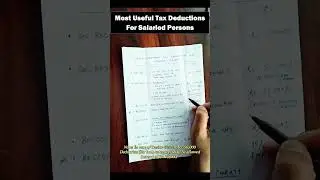 Most Important Tax Deductions for SalariedPerson🏦#tax #financialfreedom #financialsafety #loan