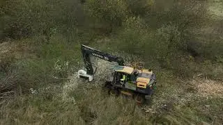 Hydrauliczny mulczem leśny na koparkę 🌳 ROLMEX GDX