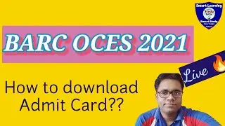 BARC OCES 2021. How To Download Admit Card. Mock Test.