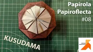 Kusudama Simple - Origami - Papirola Papiroflecta #08