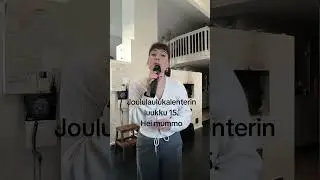 joululaulukalenterin luukku 15. Hei mummo. #cover #singer #music