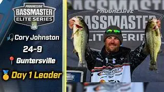 Cory Johnston leads Day 1 of Bassmaster Elite at Lake Guntersville