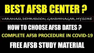 BEST AFSB CENTER || HOW TO CHOOSE AFSB DATES || AFCAT 2 2020 RESULT