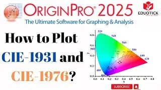 Как построить диаграммы CIE 1931 и CIE 1976 в OriginPRO 2025