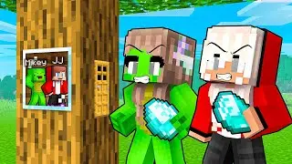 JJ and Mikey Build a TINY HOUSE to Prank Their GIRLS in Minecraft - Maizen