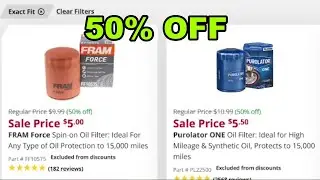 Fram, Purolator Oil Filter Sale #automobile #oilfilter