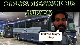Crossing the Border by BUS! | Windsor to Chicago | Greyhound Bus Experience! | Full Travel Vlog