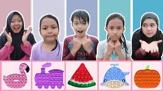 PART 5 CHALLENGE TEBAK BENTUK POP IT 😱 Revina and Family