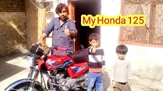 my Honda Bike washing and service at home || sarim Punjabi