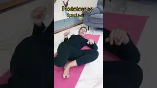 Markatasana with variation (Back pain cure) | Spinal twist | Monkey pose #shorts #viral #trending