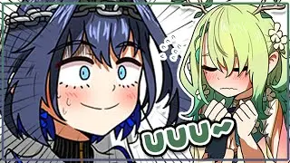 [ENG SUB/Hololive] even Kronii was caught off guard by Fauna's rarest Uuu~ sound