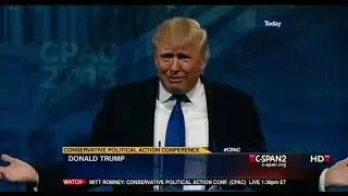 Donald J Trump speaking at CPAC 2013