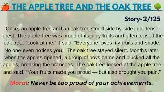 The Apple Tree and The Oak Tree | English Moral Story | Short Story for Kids and Adults | #english 