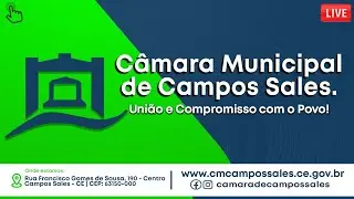 Sessão Ordinária da Câmara Municipal de Campos Sales-CE - 15/08/2025.
